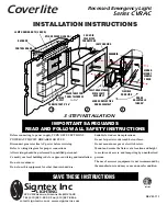 Preview for 1 page of Signtex Lighting Coverlite CVRAC Series Installation Instructions Manual