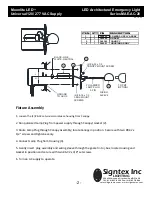 Preview for 2 page of Signtex Lighting Moonlite LED MAE-AC-20 Series Installation Instructions And Owner'S Manual