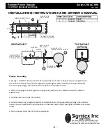 Предварительный просмотр 2 страницы Signtex CRSAC-MM Series Installation Instructions And Owner'S Manual