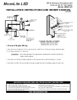 Предварительный просмотр 1 страницы Signtex MoonLite LED MAE-AC Series Installation Instructions And Owner'S Manual