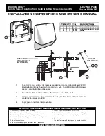 Signtex Moonlite LED MLW-RE Series Installation Instructions And Owner'S Manual предпросмотр