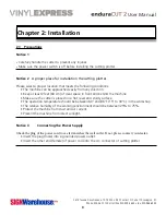 Предварительный просмотр 8 страницы SignWarehouse.com enduraCUT 2 User Manual