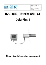 Предварительный просмотр 1 страницы SIGRIST ColorPlus 3 Instruction Manual