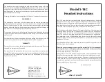 Sigtronics S-18C Instructions предпросмотр