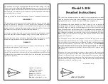 Sigtronics S-20H Series Instructions preview