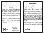 Preview for 1 page of Sigtronics S-20Y Series Instructions