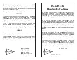 Preview for 1 page of Sigtronics S-40Y Series Instructions