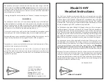 Preview for 1 page of Sigtronics S-40Y Instructions