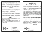 Preview for 1 page of Sigtronics S-58 Series Instructions