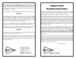 Sigtronics S-65H Instructions preview