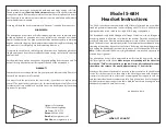 Preview for 1 page of Sigtronics S-68H Series Instructions