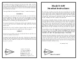 Preview for 1 page of Sigtronics S-68Y Instructions