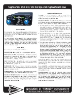 Sigtronics SCI-S6 Operating Instructions preview