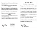 Preview for 1 page of Sigtronics SE-2 Series Instructions