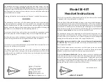 Sigtronics SE-40T Series Instructions preview