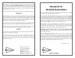 Preview for 1 page of Sigtronics SE-41 Series Instructions