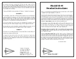 Sigtronics SE-41 Instructions preview