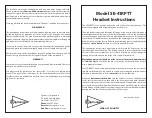 Preview for 1 page of Sigtronics SE-41RPTT Series Instructions