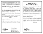 Preview for 1 page of Sigtronics SE-48S Instructions