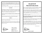 Preview for 1 page of Sigtronics SE-8T Series Instructions