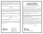 Preview for 1 page of Sigtronics ST-18RPTT Instructions