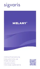 SIGVARIS MELANY Instructions For Use preview