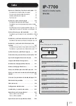 Предварительный просмотр 172 страницы SII IP-7700 Quick Reference Manual