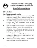 SIIG 10000mAh Rapid Charging Dual-Port Battery Power Bank User Reference Manual preview