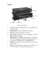 Preview for 2 page of SIIG 1x4 HDMI 1.3 CAT5e Distribution Amplifier Quick Installation Manual