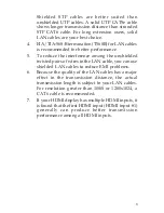 Preview for 5 page of SIIG 1x4 HDMI 1.3 CAT5e Distribution Amplifier Quick Installation Manual