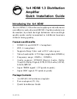 Предварительный просмотр 1 страницы SIIG 1x4 HDMI 1.3 Distribution Amplifier Quick Installation Manual