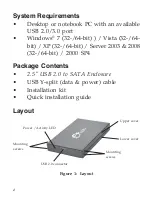 Предварительный просмотр 2 страницы SIIG 2.5" USB 2.0 to SATA Enclosu Quick Installation Manual