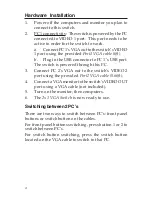 Preview for 4 page of SIIG 2x1 VGA Switch Quick Installation Manual