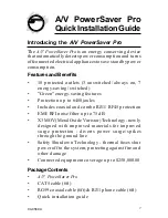 SIIG A/V PowerSaver Pro Quick Installation Manual preview