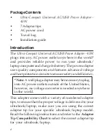 Preview for 2 page of SIIG AC-PW0N12-S1 Installation Manual