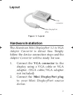 Предварительный просмотр 3 страницы SIIG Aluminum Mini DisplayPort 1.2 to VGA Adapter Converter Installation Manual