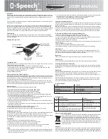 Preview for 1 page of SIIG B-Speech Strex User Manual