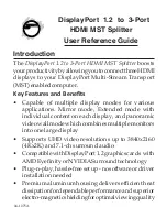 Предварительный просмотр 1 страницы SIIG CE-DP0C12-S1 User Reference Manual