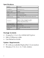 Предварительный просмотр 2 страницы SIIG CE-DP0C12-S1 User Reference Manual