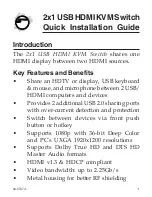 SIIG CE-KV0011-S1 Quick Installation Manual предпросмотр