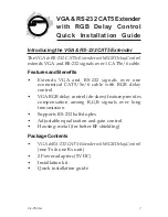 SIIG CE-VG0711-SA Quick Installation Manual preview