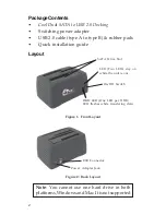 Предварительный просмотр 2 страницы SIIG Cool Dual SATA to USB 2.0 Docking Quick Installation Manual