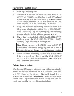 Предварительный просмотр 3 страницы SIIG Cool USB 2.0/eSATA to SATA Docking Duplicator Quick Installation Manual