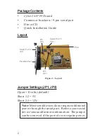 Предварительный просмотр 2 страницы SIIG Cyber 2S1P PCI Quick Installation Manual