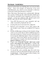 Preview for 3 page of SIIG CyberSerial Dual PCIe Quick Installation Manual