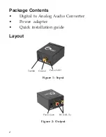 Preview for 2 page of SIIG Digital to Analog Audio Converter Quick Installation Manual