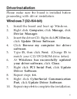 Preview for 5 page of SIIG DP CyberSerial PCI Quick Installation Manual