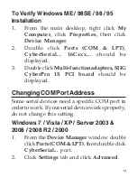 Preview for 13 page of SIIG DP CyberSerial PCI Quick Installation Manual