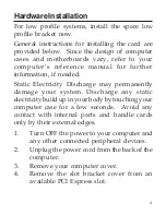 Предварительный просмотр 3 страницы SIIG DP eSATA 6Gb/s 2-Port PCIe Installation Manual