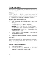 Preview for 4 page of SIIG DP FireWire PCIe Quick Installation Manual